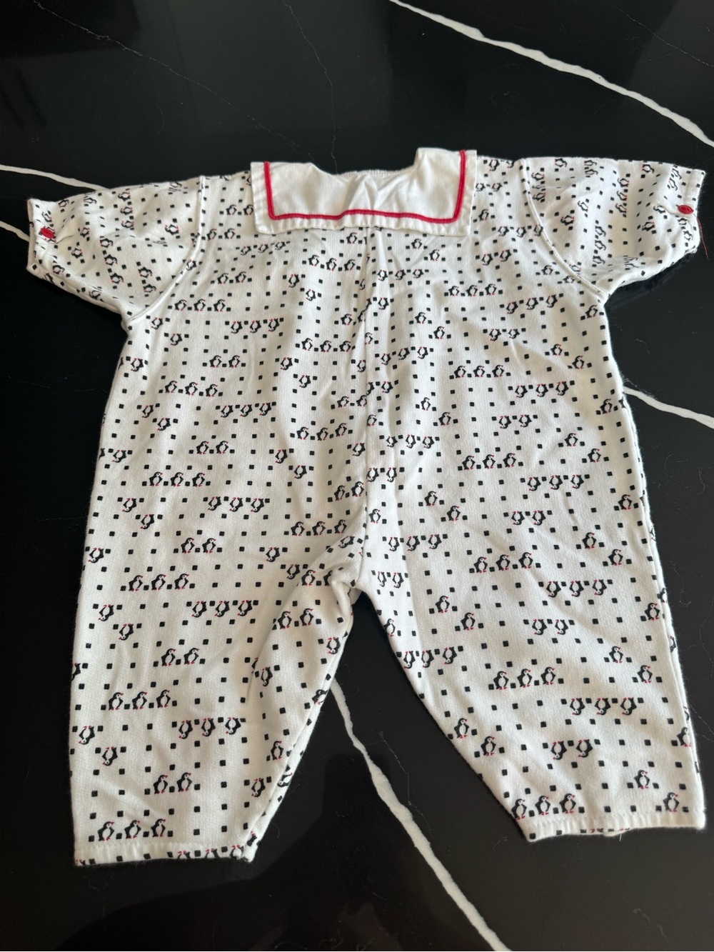 Vintage Penguin Baby Romper - Picture 6 of 7